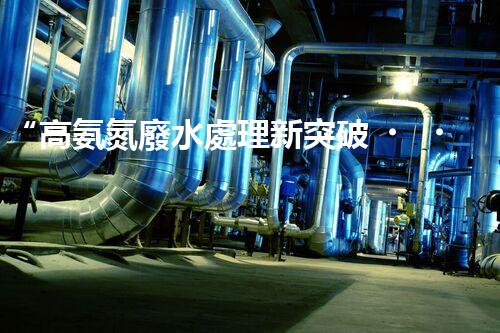 “高氨氮廢水處理新突破，綠色環(huán)保技術(shù)助力高效凈化”